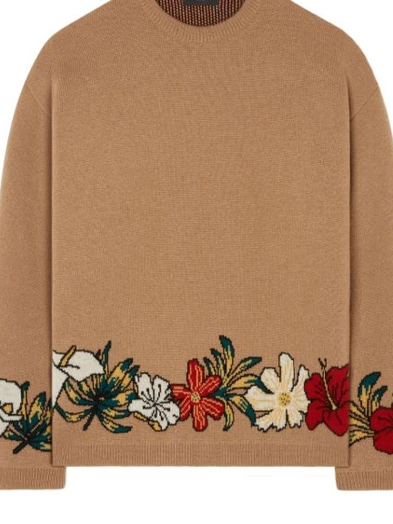 Cheap floral-intarsia cashmere Women jumper Alanui R+J 0825